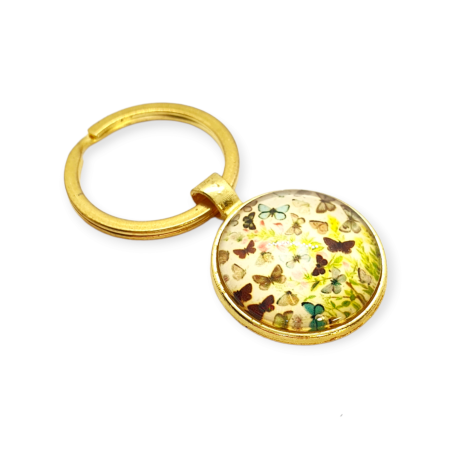 keychain goldplated butterflies1
